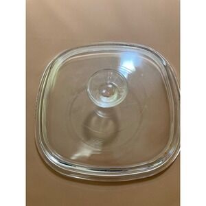 Vintage Pyrex Clear Glass Replacement Lid‎ Cover A-9-C Square Dish Cookware